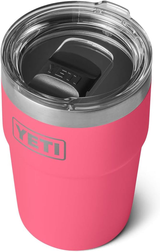 YETI Rambler 16 oz Stackable Tumbler, Vacuum Insulated, Stainless Steel with MagSlider Lid | Stackable, MagSlider Lid, Stackable, MagSlider Lid, Vacuum Insulated, Vacuum Insulated