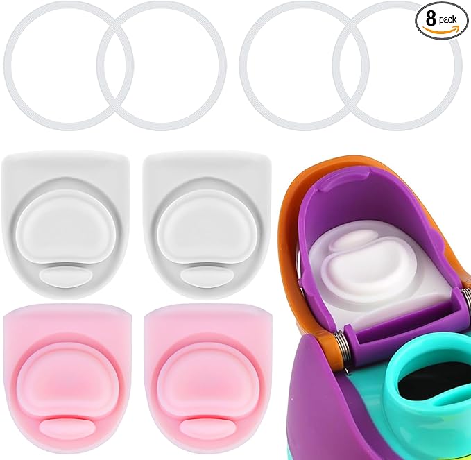 4 Sets Replacement Seal Gasket Stoppers for Owala Freesip Cap Mouth,Silicone O Sealing Ring Parts Water Bottle Top Lid Accessories for Owala Freesip 16/19/24/32/40oz 4p1-a05