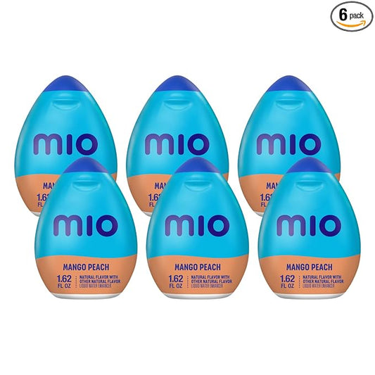Mio Liquid Water Enhancer, Mango Peach, 1.62 OZ, 6-Pack