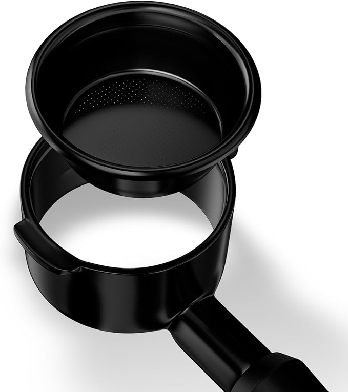 MHW-3BOMBER 58mm Bottomless Portafilter Fits E61, Flair 58, ECM, Rocket, Sanremo, Synesso, VBM Coffee Machines, 2 Ears Flat Espresso Portafilter with 18g Filter Basket, Astra BP7023L-OS