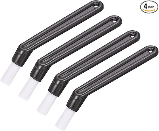 MECCANIXITY Coffee Machine Brush, 5.39" Length Nylon Head Black for Cleaning Espresso Machines, Grinders Pack of 4