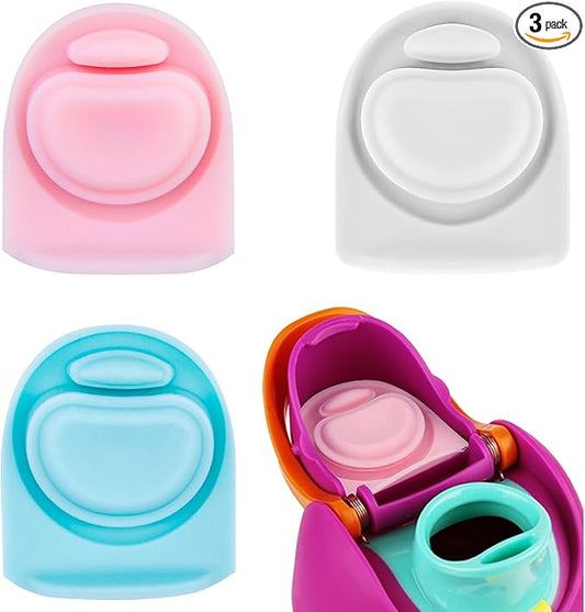 3pcs Replacement Rubber Stopper Seal Compatible with Owala FreeSip 24oz 32oz,Water Bottle Lid Cap Silicone Seal Parts for Owala 16/19/24/32/40oz Spout Gasket Mouthpiece Piece Accessories B3S6