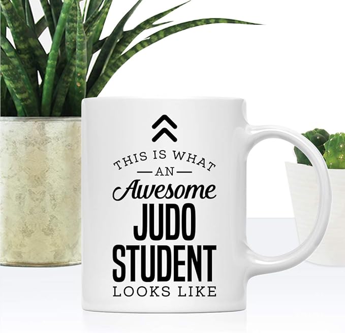 Andaz Press 11oz. Ceramic Coffee Tea Mug Thank You Gift, This is What an Awesome Judo Student Looks Like, 1-Pack, Birthday Christmas Gift Ideas Coworker Him Her, Includes Gift Box