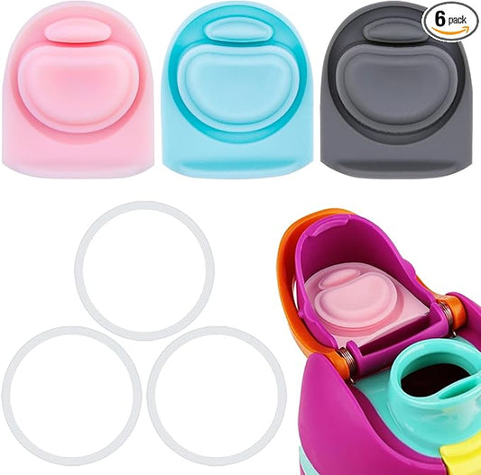 3 Sets Replacement Seal Gasket Stoppers for Owala Freesip Cap Mouth,Silicone O Sealing Ring Parts Water Bottle Top Lid Accessories for Owala Freesip 16/19/24/32/40oz 3p1-a04