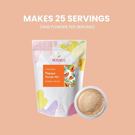 Bossen Bubble Tea Powder Mix - 2.2 Pound (Papaya)