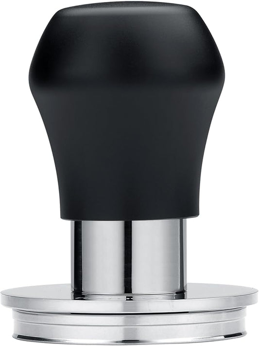 Normcore 51.5mm Coffee Tamper V4.1 Mini, Spring-Loaded Tamper with Click Feedback, Compatible with La Pavoni Professional PL, Europiccola EL, Black