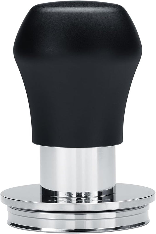 Normcore 49.7mm Coffee Tamper V4.1 Mini, Spring-loaded Tamper with Flat Base For La Pavoni Pre-Millennium, ROK Espresso Maker, Black