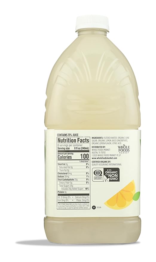 365 by Whole Foods Market, Organic Lemonade, 64 Fl Oz