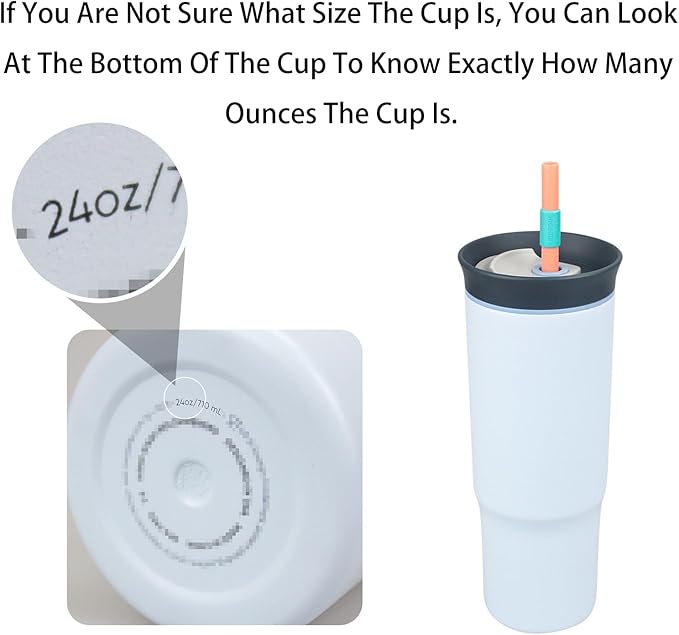 Replacement Straws for Owala 24oz Tumbler, 6 Colours with 1 Brush (6 Pack for 24oz)