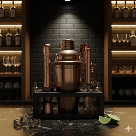 Highball & Chaser Cocktail Shaker Set: Bartender Kit for Home Bar Mixology Cocktail Bar Set Plus E-Book with 30 Recipes