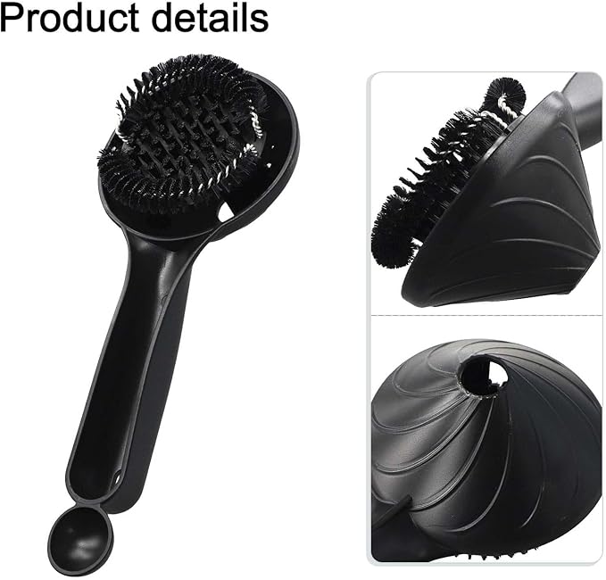58Mm Espresso Machine Cleaning Brush, Espresso Group Head Cleaning Brush, Detachable 360° Nylon Cleaning Bristles