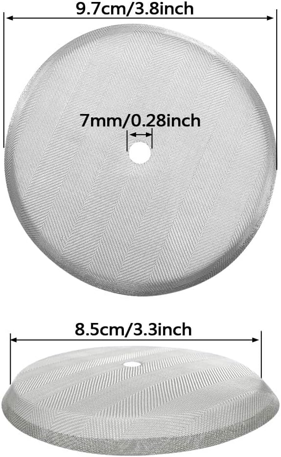 ACKLLR 4 Pack French Press Replacement Filter Screen,Reusable Stainless Steel Mesh Filters for Universal 1000 ml / 34 oz / 8 cup French Press Coffee Makers