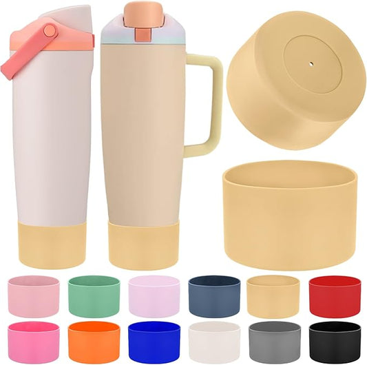 Mity rain 2PCS Protective Silicone Boots for Owala 30oz & 40oz FreeSip Sway Bottles & Tumblers - Accessories for owala, Enhances Stability & Prevents Scratches(Autumn)