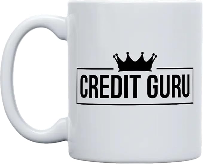 THE CEO Stylish Coffee Mug for Coffee Lovers - Premium Boss Mug with Gloss Finish - Premium Ceramic, Microwave Safe, 11oz Gift Mugs - Credit Guru (White)
