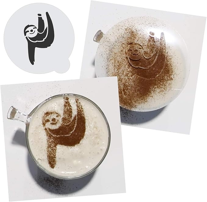 Stencil Stop Custom Coffee Stencil - Customizable for Business Logos, Faces, Images - 14 Mil Mylar Plastic (4 x 4 inches - 5 Pack)