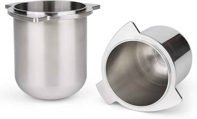 FIRJOY 53.3mm Dosing Cup - Fits Breville 54mm Portafilters (Stainless Steel-Silver)