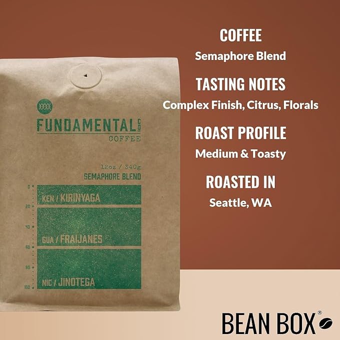 Bean Box Sampler - Roasted by Fundamental Company, 3-Pack, Whole Bean Coffee, Gourmet Coffee