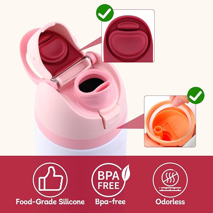 2 Sets Replacement Rubber Stopper and O Ring Gasket Compatible with Owala FreeSip 24oz 32oz,Water Bottle Lid Insert Cap Seal Parts for Owala 16/19/24/32/40oz Mouthpiece Accessories B2S2