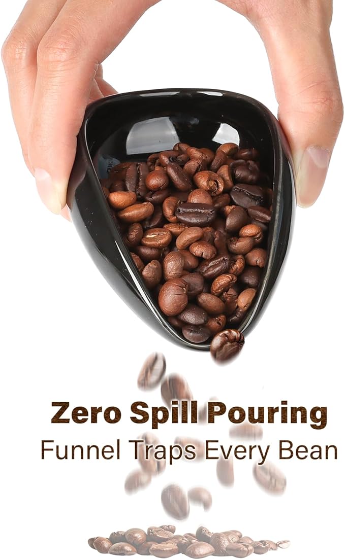 KitchenTour Precision Coffee Kit - Ceramic Coffee Bean Dosing Cup & 8ml Anti-Static Sprayer - 2-in-1 Barista Set for Espresso/Cold Brew
