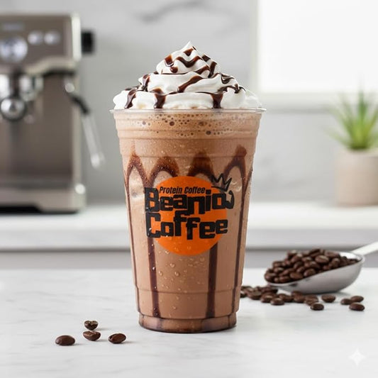 Mocha Protein Iced Coffee – Instant Collagen Coffee with High CGA for Energy & Focus – Sugar-Free, Dairy-Free, Lactose-Free, Keto & Fasting Friendly – 100mg Caffeine – 15 Servings