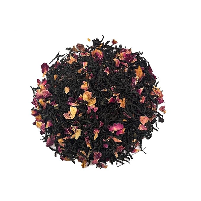 RIANTEA Organic Black Tea Bags with Fruit Flavors and Dried Flowers Natural Sugar Free Low Caffeine 100% Natural Whole Leaf Tea Bag Naturally Premium Organic Full-Leaf Bags (20 Counts)