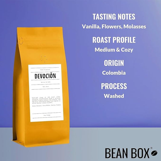 Miti Miti - Half Caff - Roasted by Devocion - Freshly Ground Coffee - 12 Ounce Bag