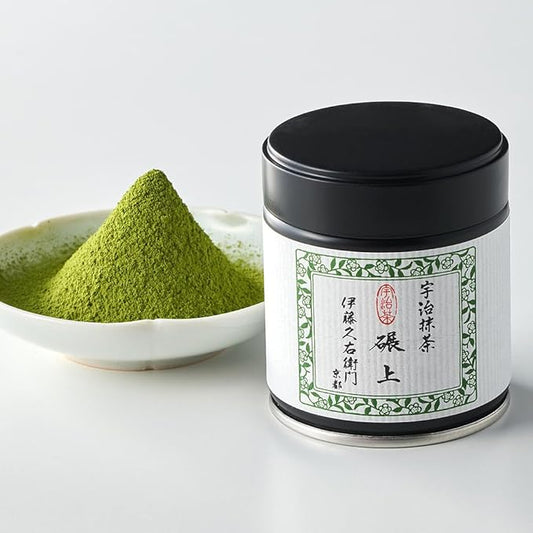 ITOHKYUEMON Kyoto Uji First-Harvest Ceremonial Grade Matcha Green Tea Powder – Authentic Japanese Uji, Japan (20 g / 0.7 oz) – Tenjo 20 (Grade 3)