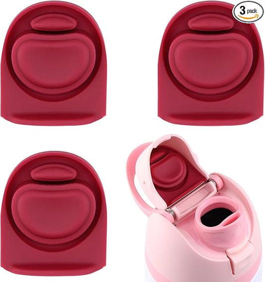 3pcs Replacement Silicone Stopper Seal Compatible with Owala FreeSip 24oz 32oz,Water Bottle Lid Cap Rubber Seal Parts for Owala 16/19/24/32/40oz Spout Gasket Mouthpiece Piece Accessories B3S7