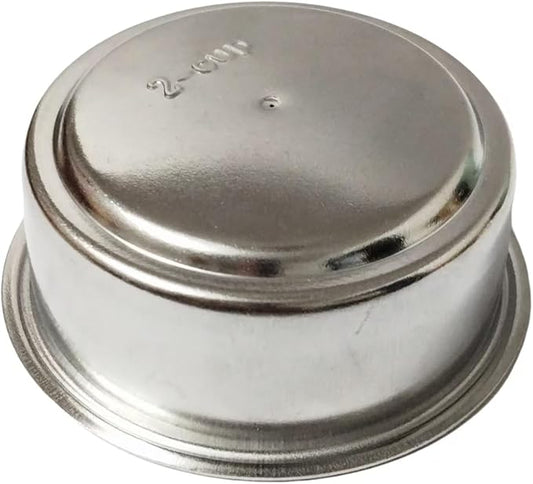 51mm Pressurized Filter Basket Stainless Steel Coffee Filter, for Portafilter Machines Espresso Machine Parts Compatible - Dual Wall Filter Basket （2 Cups Capacity）
