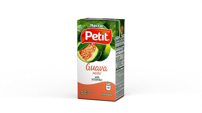 Petit Guava Nectar, 200 ml (Pack of 24) – Refreshing Tropical Fruit Beverage