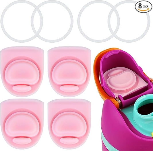 4 Sets Replacement Seal Gasket Stoppers for Owala Freesip Cap Mouth,Silicone O Sealing Ring Parts Water Bottle Top Lid Accessories for Owala Freesip 16/19/24/32/40oz 4p1-a02