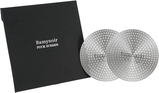 2packs Espresso Puck Screen,53.3mm Puck Screen Compatible With Breville Portafilter 54mm,Mesh Plate For Espresso Coffee Filter Basket,0.65mm Thickness,150μm,Stainless Steel (2 Packs 53.3mm)