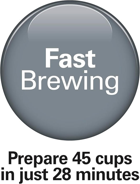Hamilton Beach 45 Cup Fast Brew Coffee Urn and Hot Beverage Dispenser, 40521