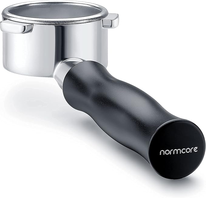 Normcore 54mm Bottomless Portafilter, Naked Portafilter Fits Breville Sage Barista Express Machines, 18g Filter Basket Included (Pack of 2)