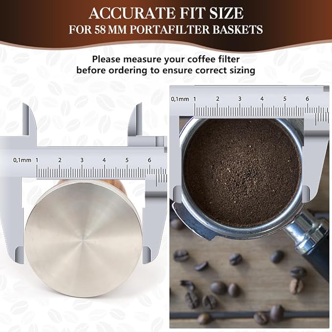 Y-Step 58mm Espresso Accessories Kit, 23 PCS Coffee Tamper Set Barista Tools Kit, with Sandalwood Espresso Tamper, Coffee Stirrer, Frothing Pitcher, Tamper Mat, Latte Art Pen for Espresso Machine
