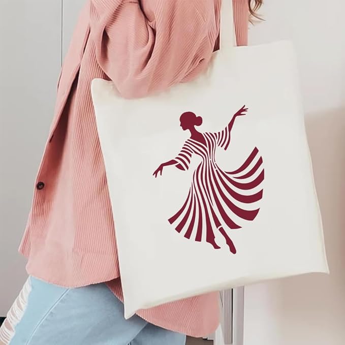 FINGERINSPIRE 4 Pcs Line Dance Figure Painting Stencil with Paintbrush 11.7x8.3inch Reusable Dancers Silhouette Stencil Reusable Plastic Template for Wood Wall Furniture Home Gift Decoration