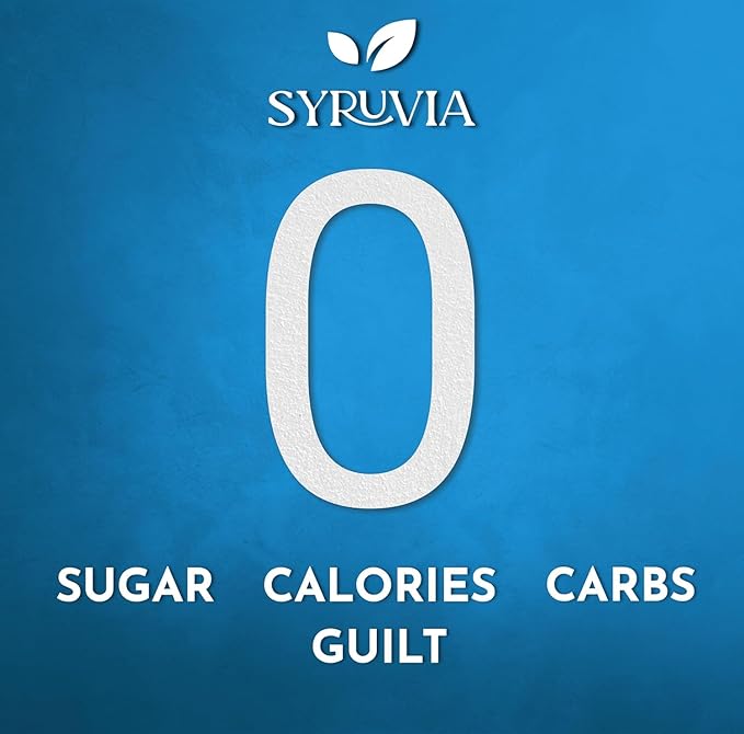 Syruvia Sugar Free Coffee Syrup, Cookie Butter Flavored Syrup for Drinks, Lattes, and Desserts – 25.4 fl oz, With Pump
