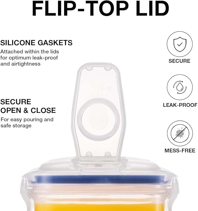 LocknLock Aqua Fridge Door Water Jug with Handle BPA Free Plastic Pitcher with Flip Top Lid Perfect for Making Teas and Juices, 2 Quarts, Clear