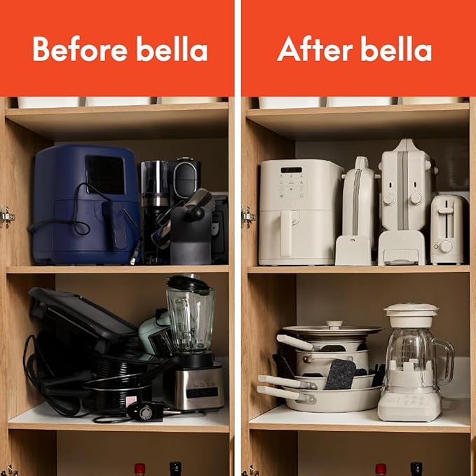 BELLA VersaBrew 2-in1 Coffee Maker, K-Cup compatible, Brew 3 Sizes Carafes & Single Serve Cups, Dishwasher Safe Reusable Filter & Filter Holder, Iced Coffee Function, 60oz Tank, Plum