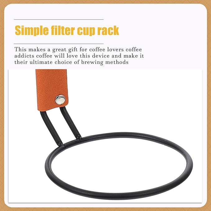 Hemoton Adjustable Coffee Dripper Stand with Synthetic Base Detachable Filter Cup Holder for Coffee Brewing Compact 7.5X4.7X3.5 Inch Maker Accessory for Home and Cafe