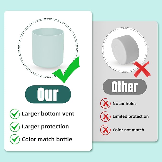 Silicone Higher Boot Compatible with Owala 30oz & 40oz FreeSip Sway Bottles & Tumblers, Large Protection Anti-slip Bottom Cover Sleeve for Freesip Sway Tumbler and Bottle