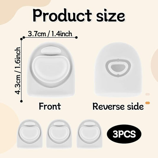 3pcs Replacement Rubber Stopper Seal Compatible with Owala FreeSip 24oz 32oz,Water Bottle Lid Cap Silicone Seal Parts for Owala 16/19/24/32/40oz Spout Gasket Mouthpiece Piece Accessories F2