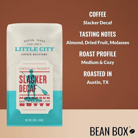 Slacker Decaf - Roasted by Little City Coffee Roasters - Freshly Ground Coffee - 12 Ounce Bag