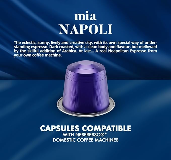 Caffè Borbone Mia Napoli Aluminum Capsules Compatible with Nespresso Original Machines, Medium Roast, 100 Count