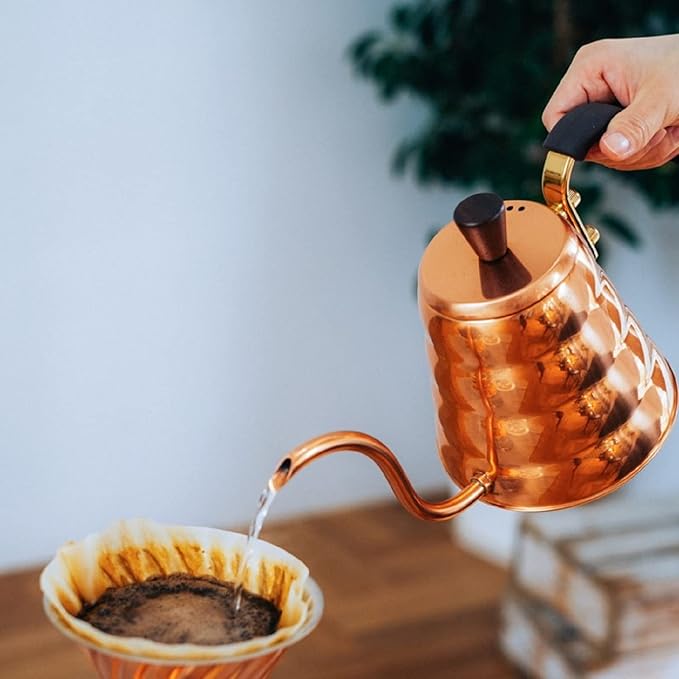 HARIO VKBR-90-CP Vono Copper Drip Kettle, Practical Capacity, 23.7 fl oz (700 ml), Made in Japan, Present, Gift, Gift