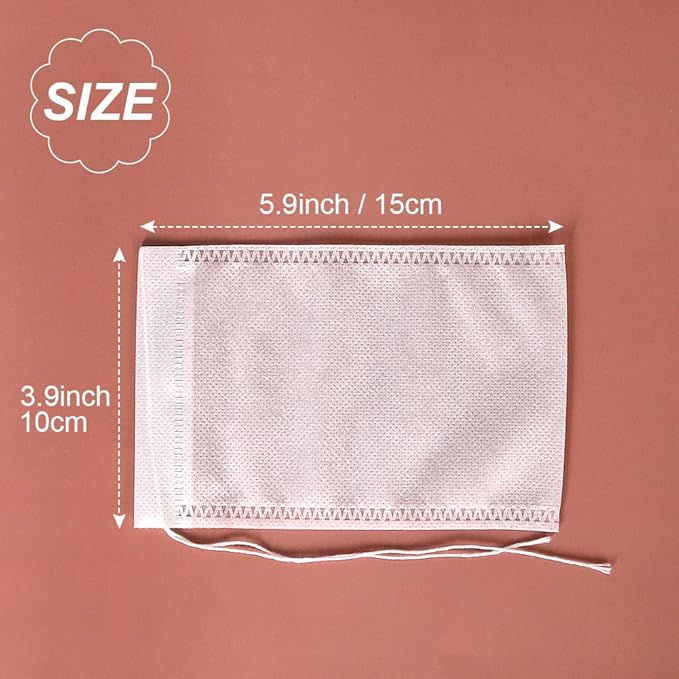 YQL Cold Brew Coffee Filter,50PCS 4x6 Inch No Mess Cold Brew Coffee Bags Disposable Mesh Brewing Bags Tea Filter Bag for Cold Brew Coffee or Tea