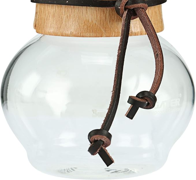Homend Pour Over Coffee Maker 4-Cup, 16oz, 480ml with 2 Reusable Cloth Drip Filter & Wooden Collar Holder Heat Resist Glass Drip Coffeemaker, Hand Brew Dripper Carafe for Home Camping Travel