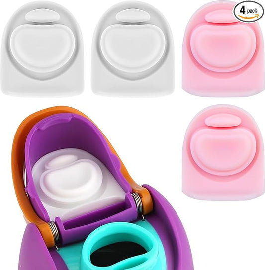 4pcs Replacement Stopper Seal Compatible with Owala FreeSip 24oz 32oz,Water Bottle Lid Insert Cap Silicone Seal Parts for Owala 16/19/24/32/40oz Spout Gasket Mouth piece Accessories F8