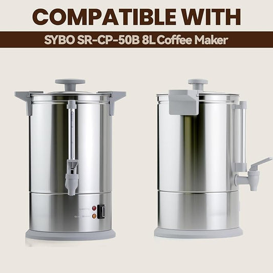 Large Coffee Filters Compatible with Sybo Commercial Coffee Maker, 120 Pcs Perforated Basket Filter Paper for Sybo 50 Cup