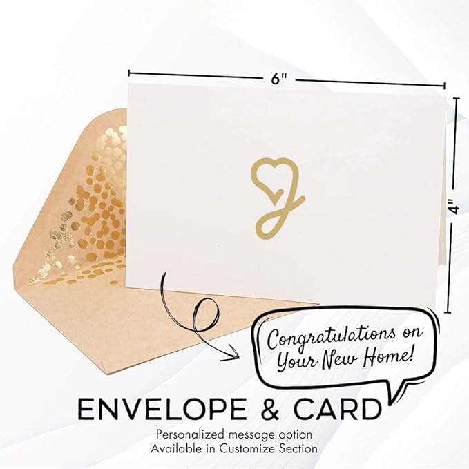 Personalized Coasters House Warming Gifts New Home, Custom Drink Coasters with Holder Set for Home Personalized House Warming Gift,